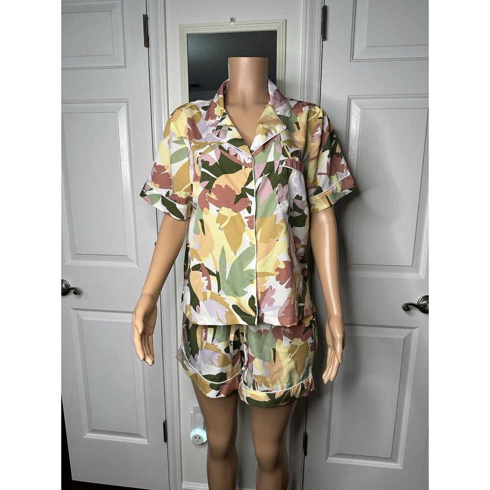 Joie Two Piece Pajama Set Women’s Large EUC